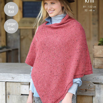 Ladies Ponchos Cape Knitting Pattern
