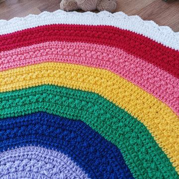 Cloudy Bo Rainbow Blanket