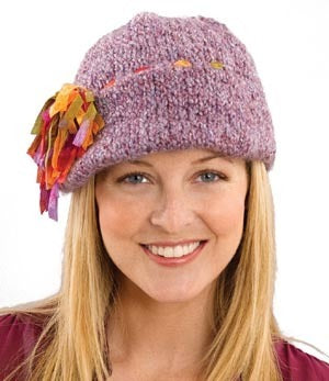 Tassel Fun Decorated Cap in Lion Brand Homespun - 50183-4 PDF