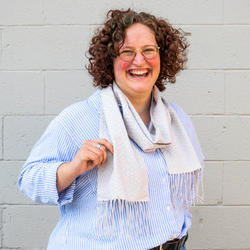 Valley Yarns #250 Silver Snowfall Scarf