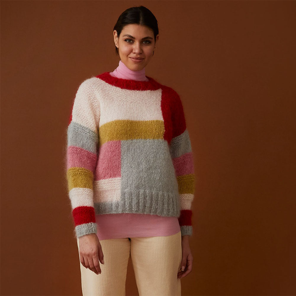 Debbie Bliss Patchwork Sweater Knitting Pattern