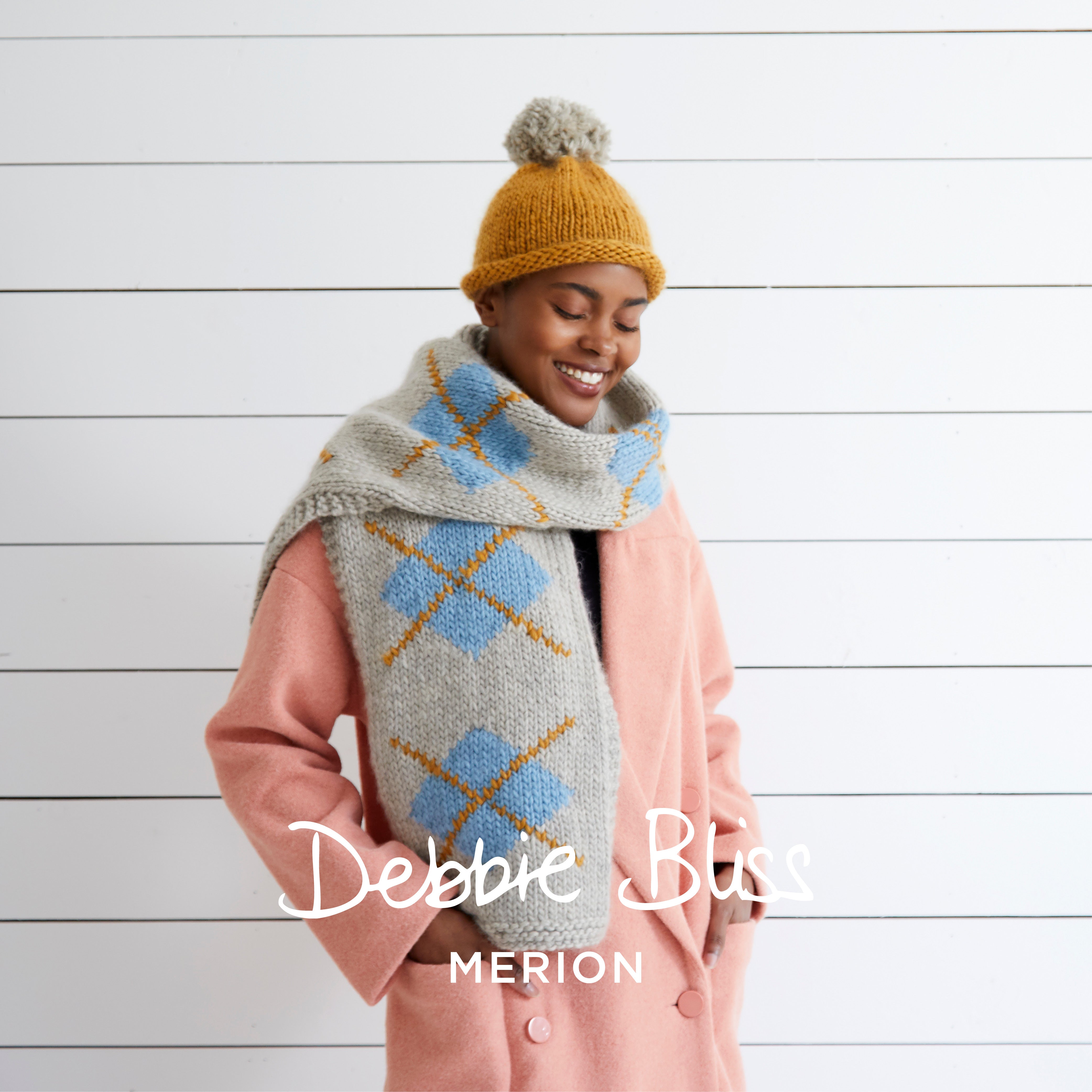 Debbie Bliss Anya Scarf and Complimentary Hat Pattern