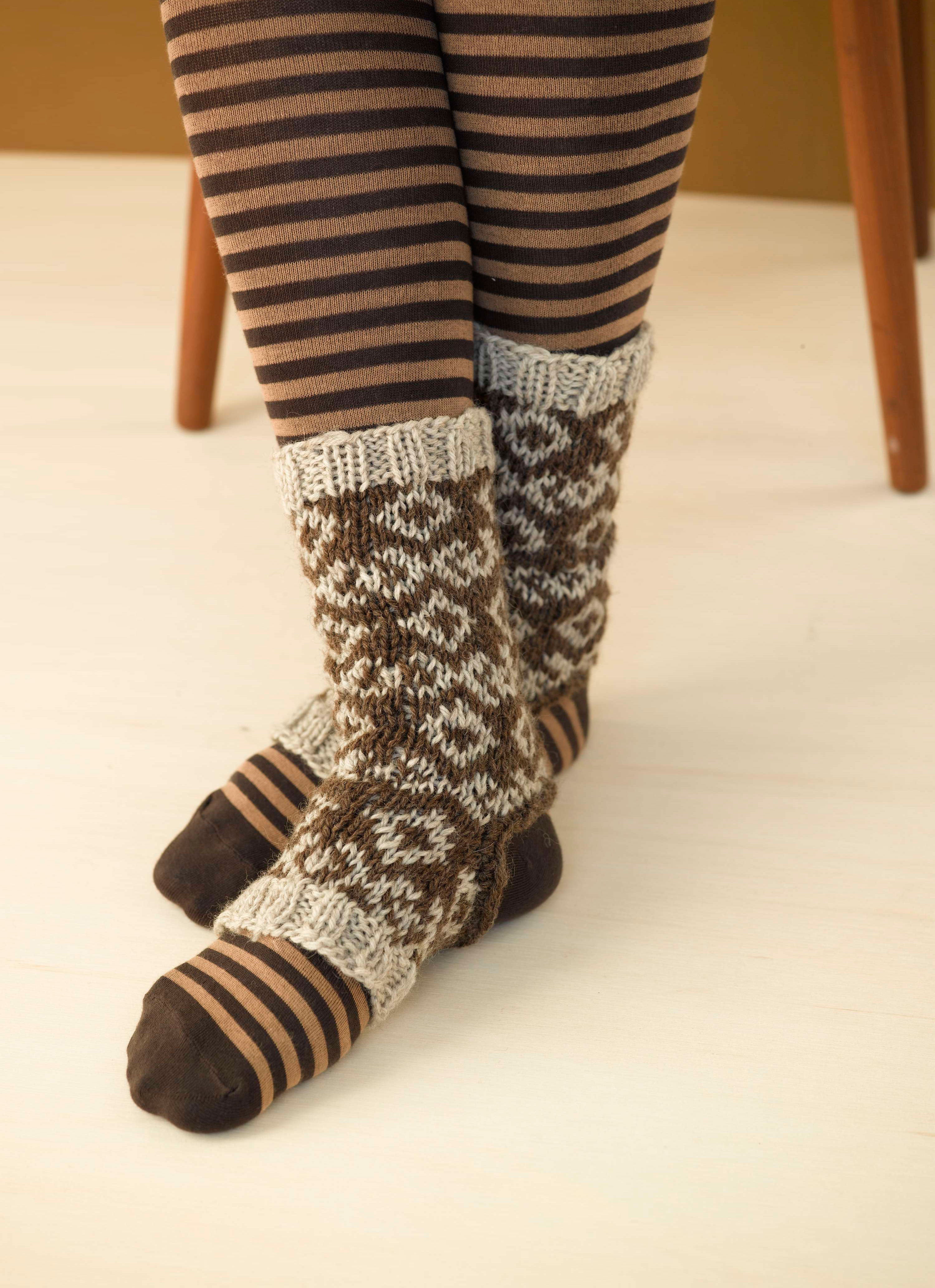 Mercury Stirrup Socks Knitting Pattern