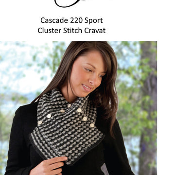 Cluster Stitch Cravat Cowl Knitting Pattern