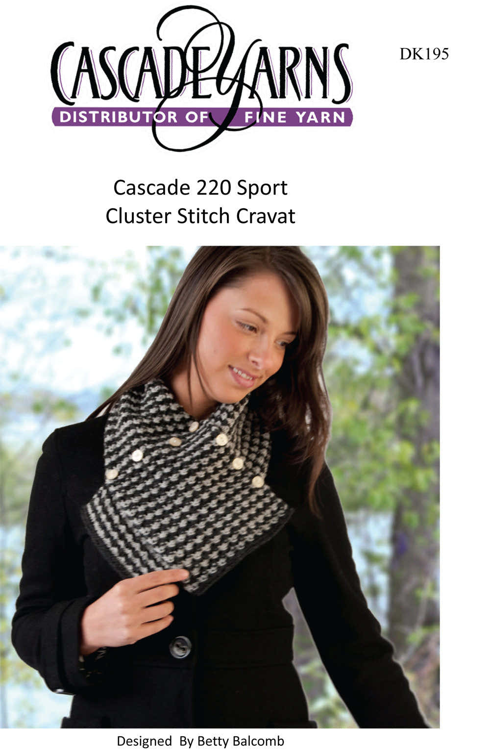 Cluster Stitch Cravat Cowl Knitting Pattern