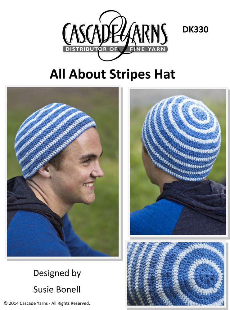 Cascade Yarns DK All About Stripes Hat Crochet Pattern