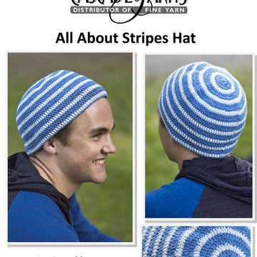 Cascade Yarns DK All About Stripes Hat Crochet Pattern