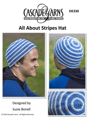 Cascade Yarns DK All About Stripes Hat Crochet Pattern