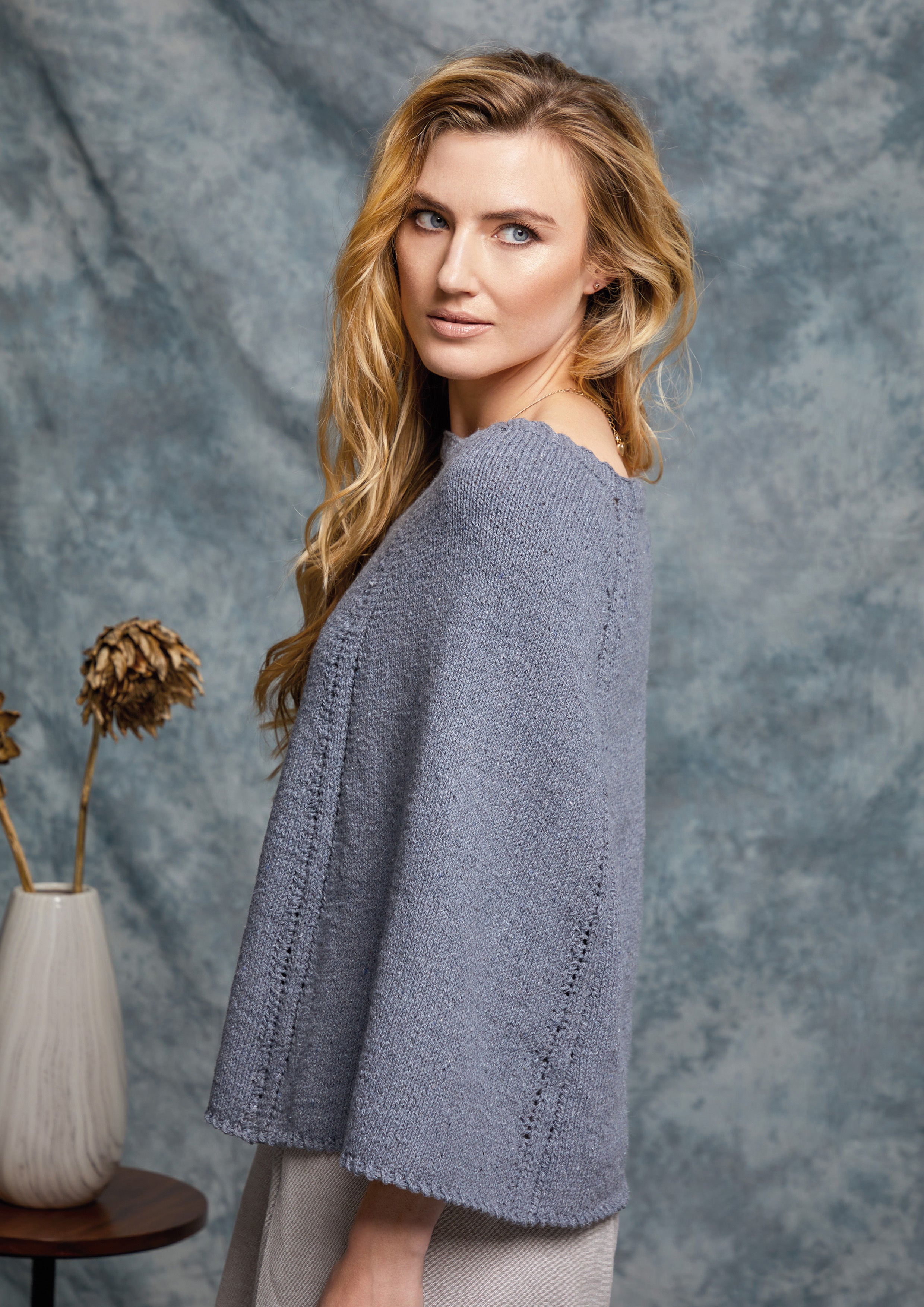 Rowan Eggplant Cape Knitting Pattern