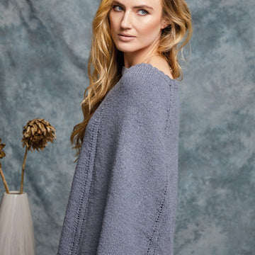 Rowan Eggplant Cape Knitting Pattern