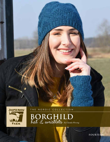 Juniper Moon Farm Borghild Hat and Wristlets PDF