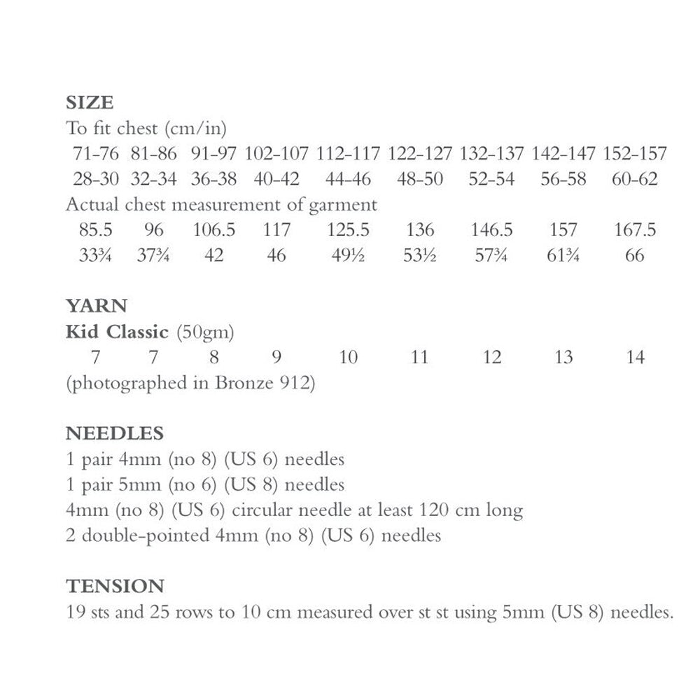 Kersal Jumper Knitting Pattern