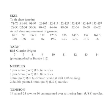Kersal Jumper Knitting Pattern