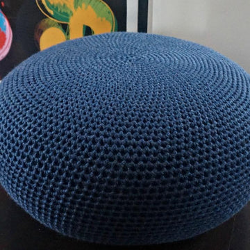 Large Crochet Bean Bag Floor cushion