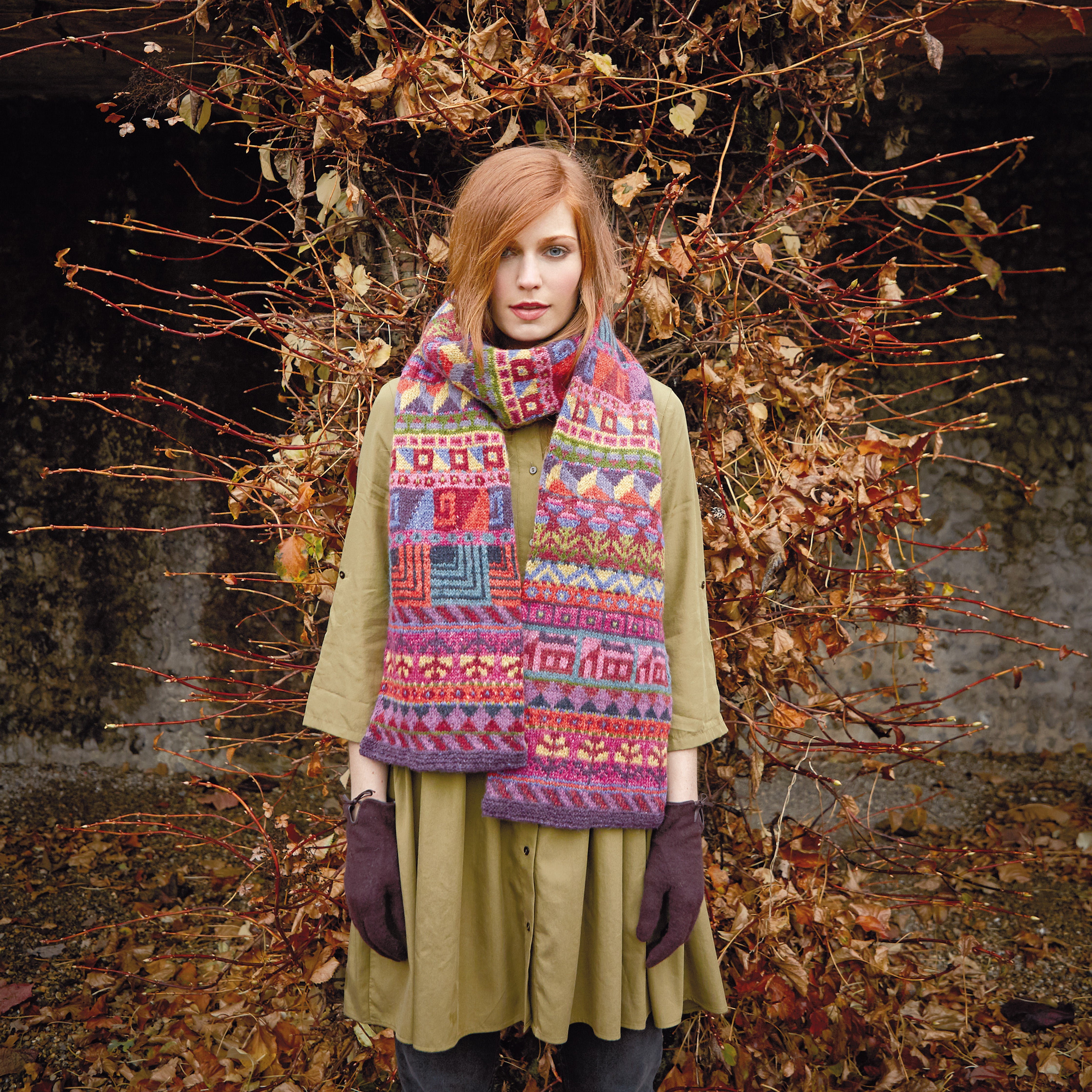 Rowan Winter Vintage Scarf Knitting Pattern