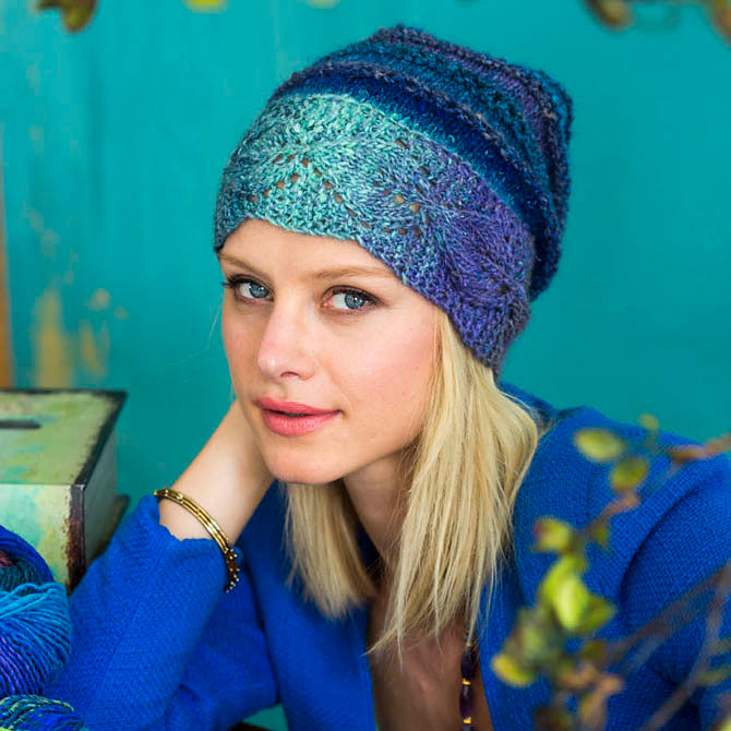 Noro Leaf Band Hat Knitting Pattern