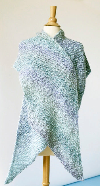 V Shawl in Lion Brand Homespun - 80442AD PDF