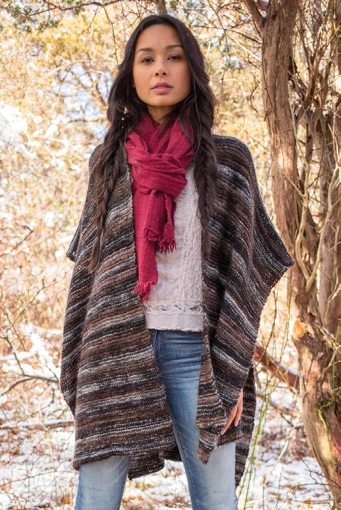 Jolana Poncho Cape Knitting Pattern