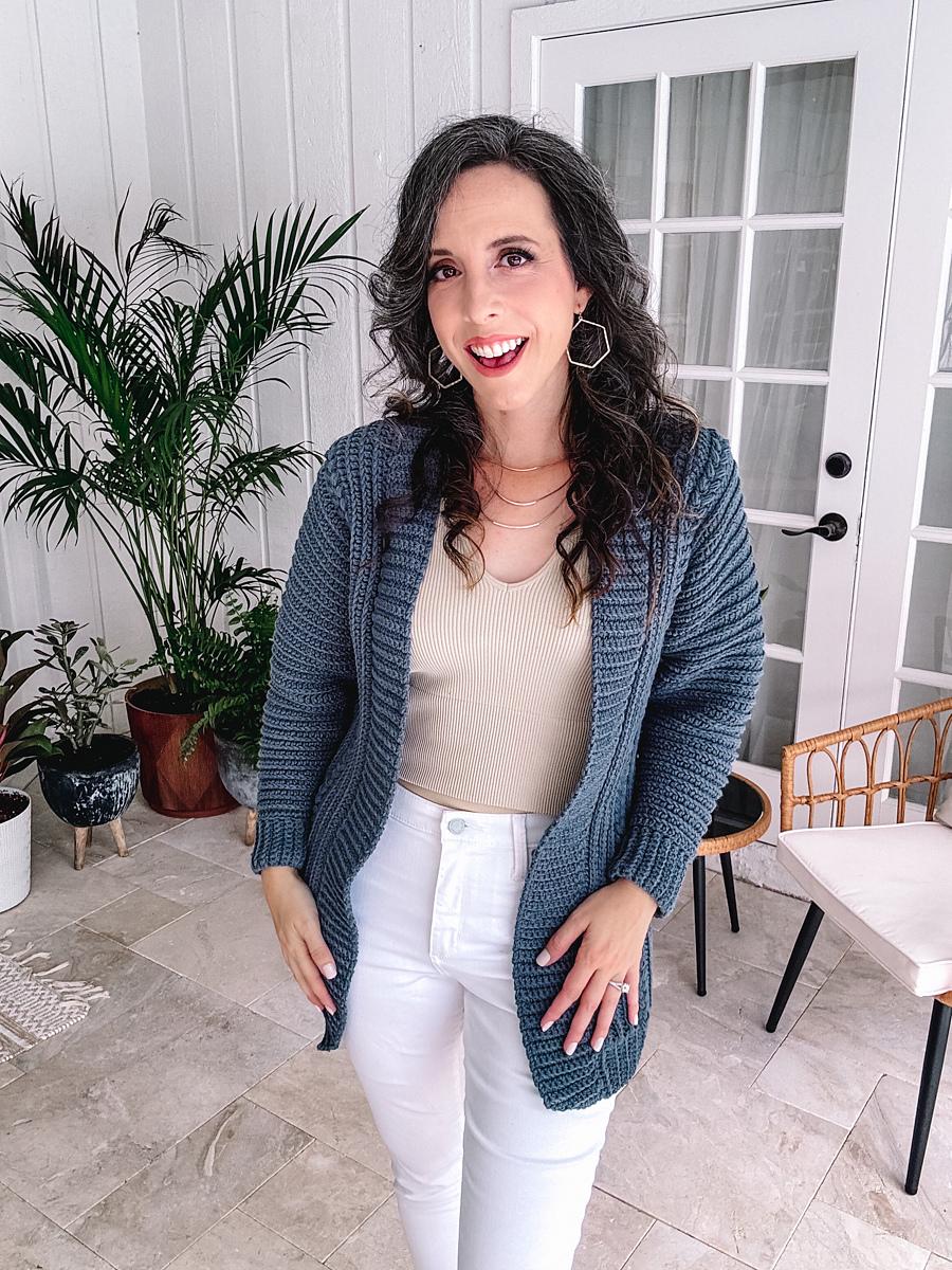 Autumn Wheat Crochet Cardigan