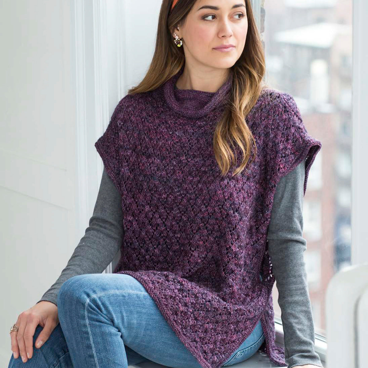 Malabrigo Pansy Cape Knitting Pattern