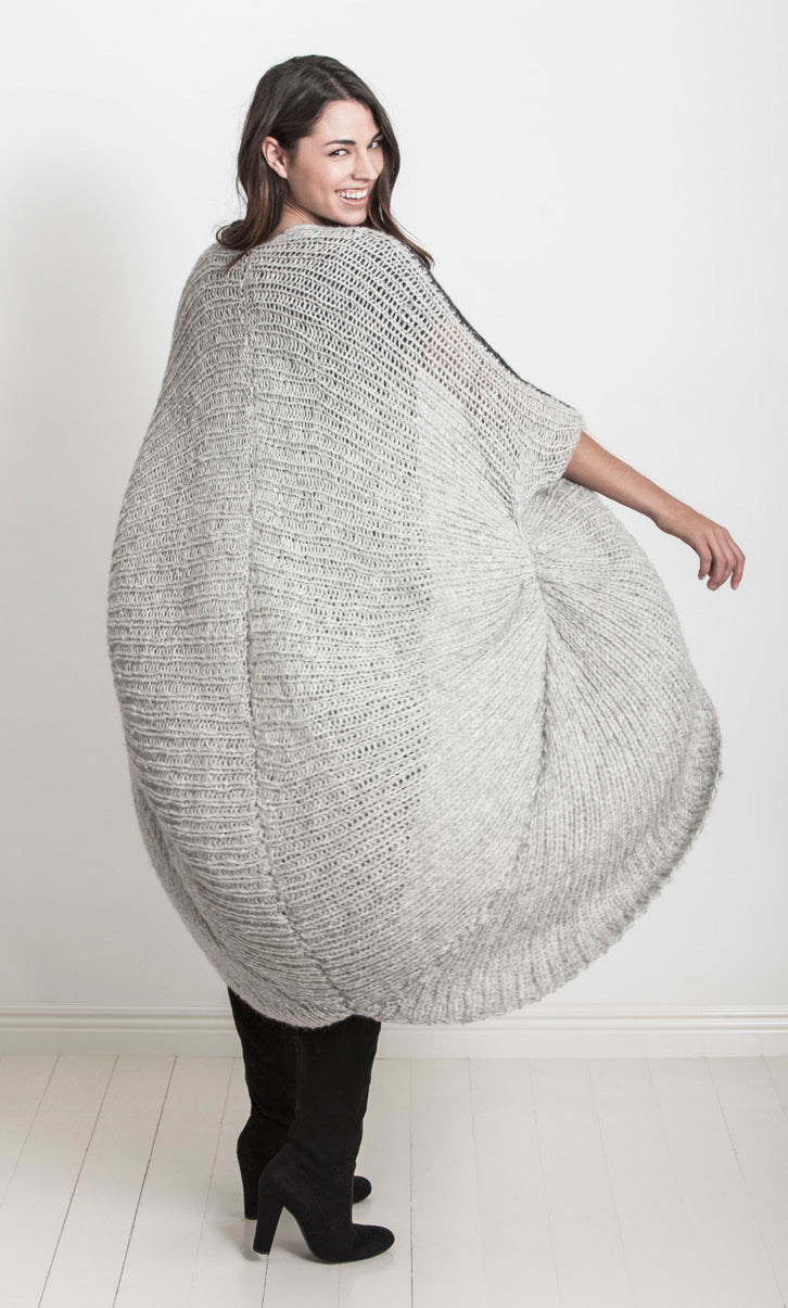 Cold Spring Coccoon Coat Knitting Pattern