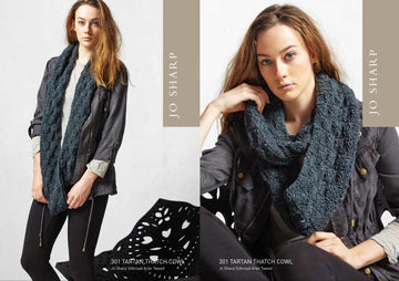 Jo Sharp Tartan Thatch Cowl Knitting Pattern