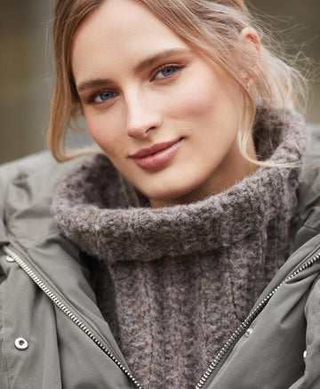 Mock Rib Cowl Knitting Pattern