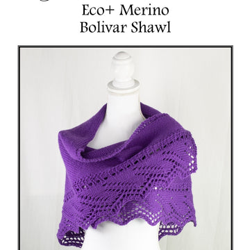 Cascade Yarns A Bolivar Shawl Wrap Knitting Pattern