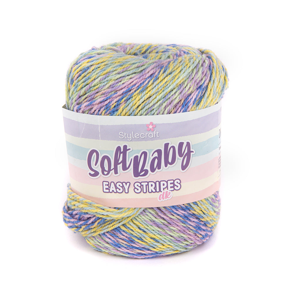 Stylecraft Soft Baby Easy Stripes Yarn - Acrylic DK