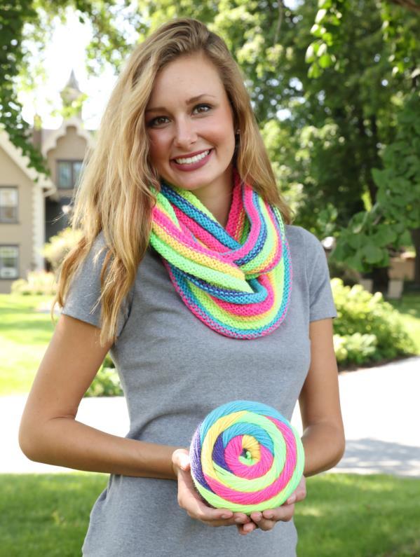 Plymouth Yarn Hot Cakes Ridged Cowl Knitting Pattern