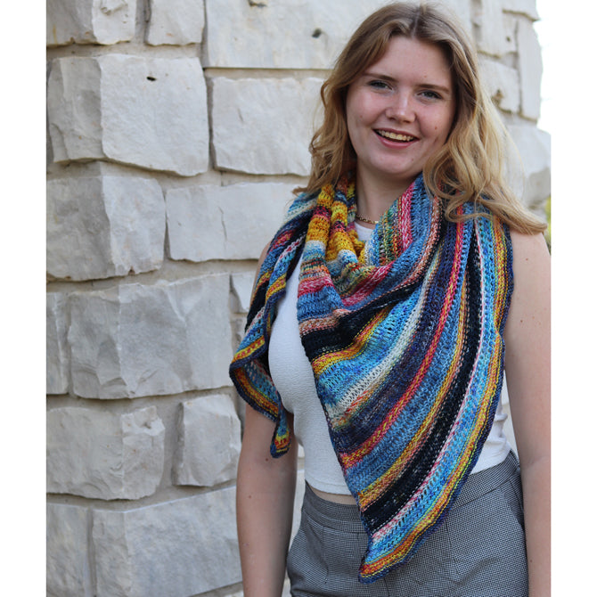 Koigu Muhu Shawl Wrap Knitting Pattern