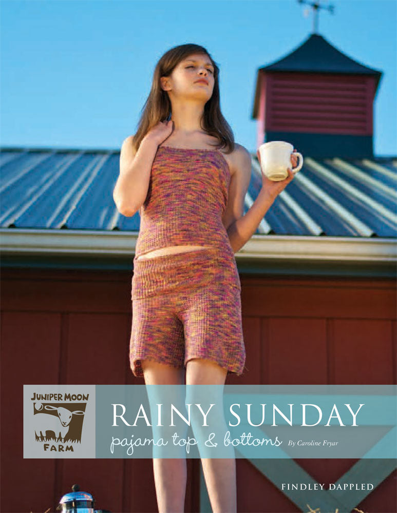 Rainy Sunday Pajama Top & Bottoms in Juniper Moon Findley Dappled