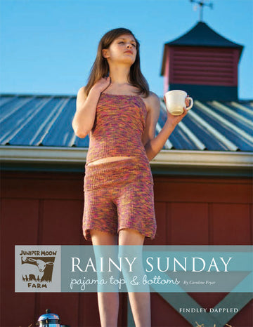 Rainy Sunday Pajama Top & Bottoms in Juniper Moon Findley Dappled