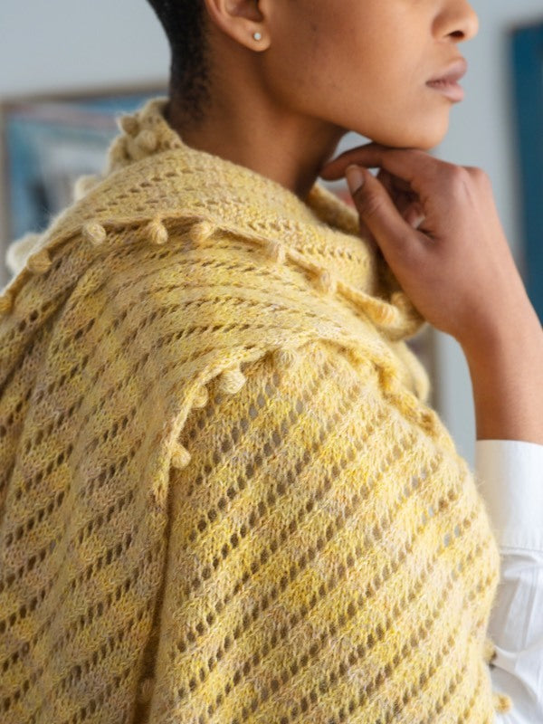 Strawflower Scarf Knitting Pattern