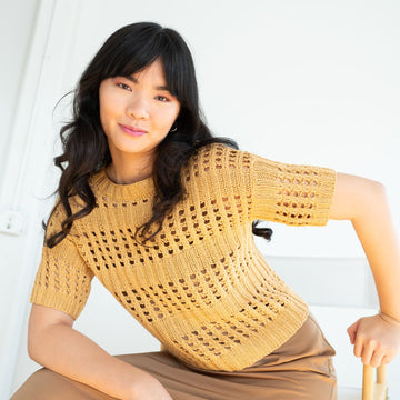 Berroco Lighted Structures Hadid Top Knitting Pattern