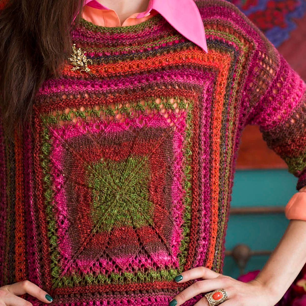 Noro Mitered Knitting Pattern