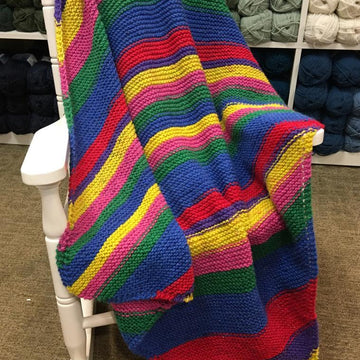 Plymouth Yarn F827 Diagonal Baby Blanket (Free)