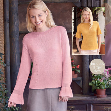 Sirdar 8131 Woman's Top Jumper Knitting Pattern