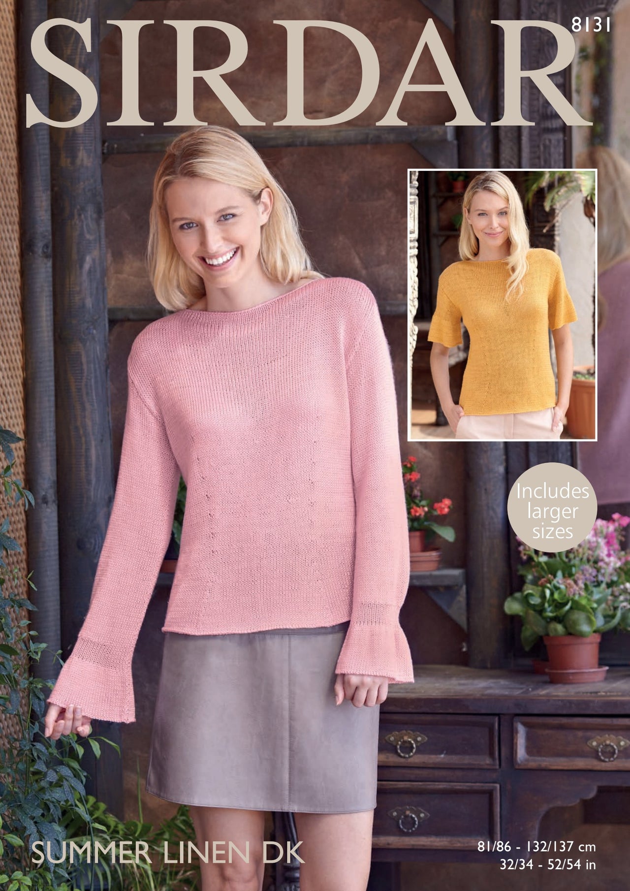 Sirdar 8131 Woman's Top Jumper Knitting Pattern