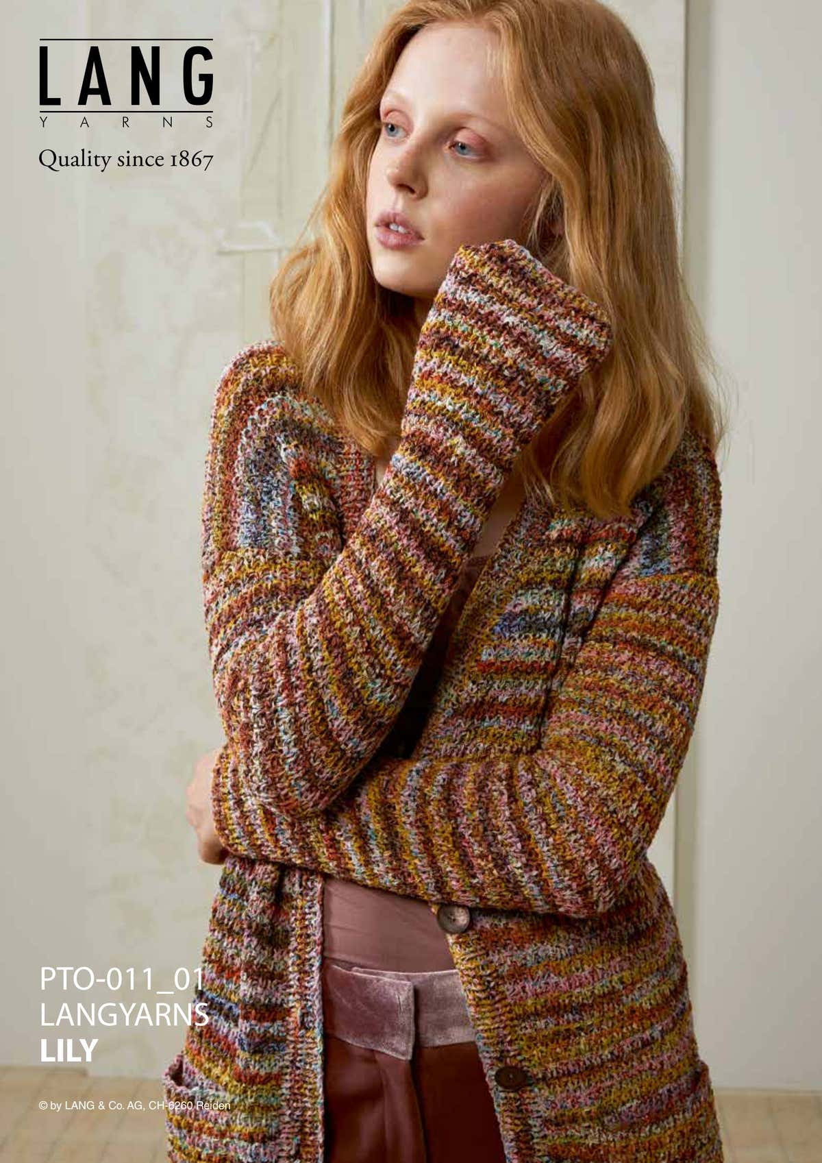 Lang Jacke Cardigan Knitting Pattern