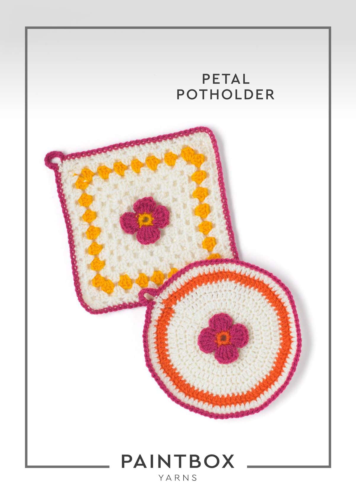 Paintbox Yarns Petal Potholder Crochet Pattern