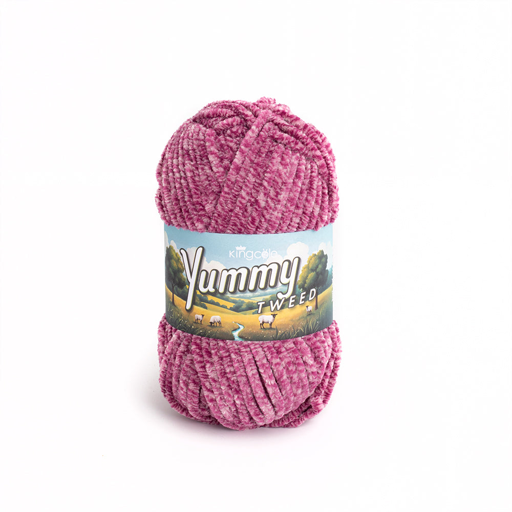 King Cole Yummy Tweed Yarn - Polyamide novelty