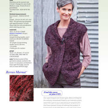 Berroco Carcross Vest Knitting Pattern
