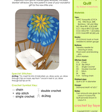 Crochet by Faye Reims Baby Quilt Pattern