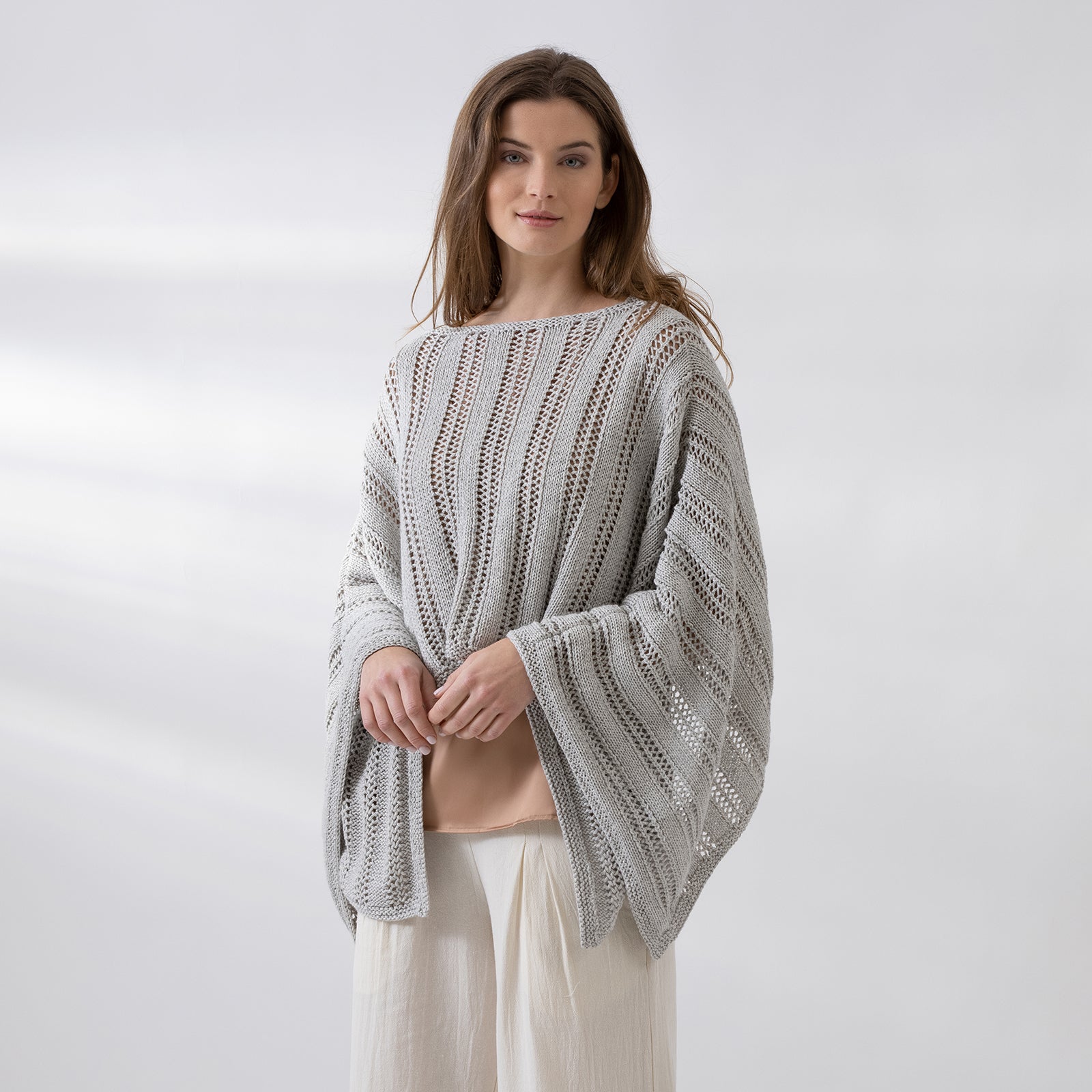 String Addison Poncho Cape Knitting Pattern