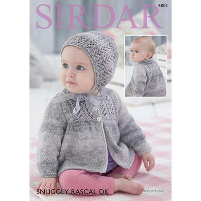Sirdar 4803 Jacket & Bonnet Coat Knitting Pattern