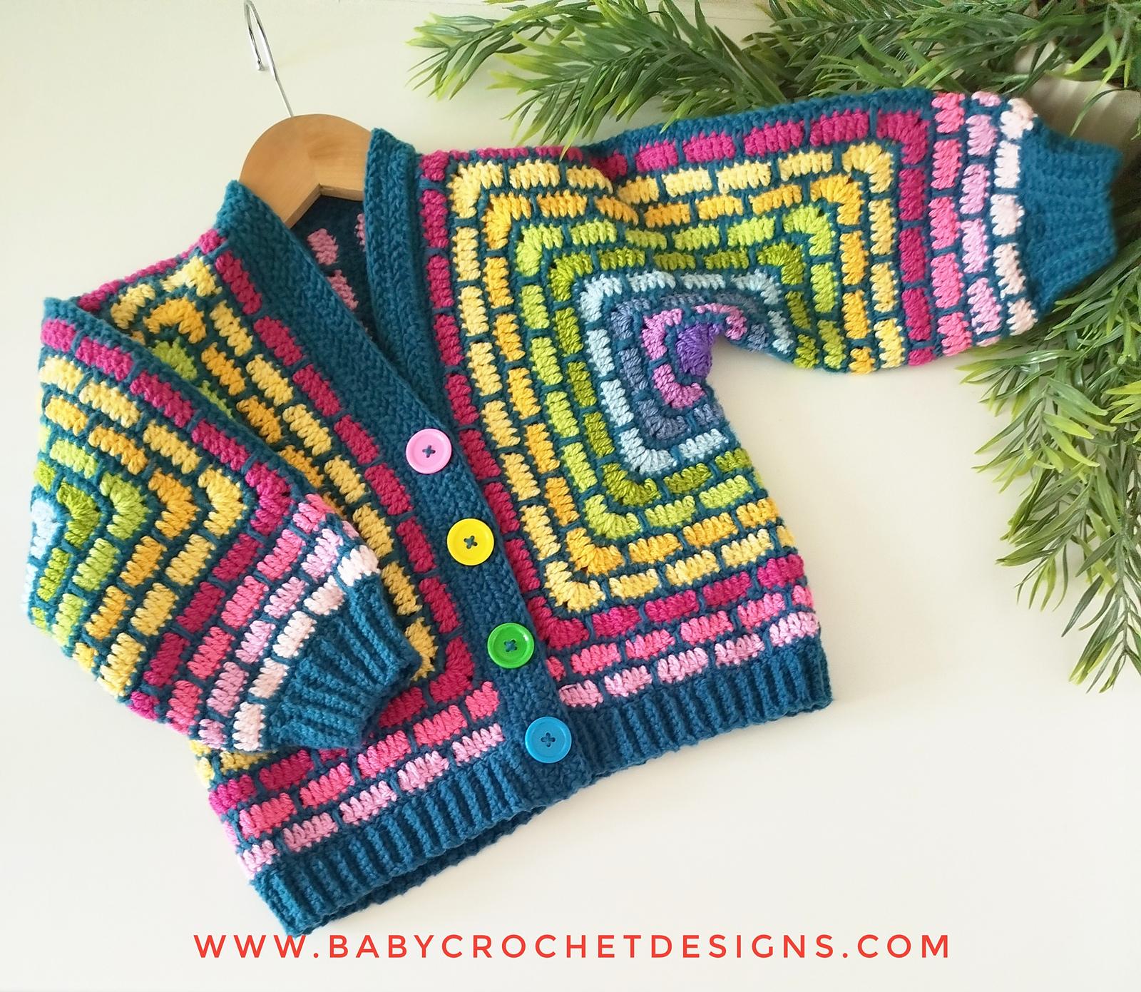 Stained Glass Hexagon Cardigan