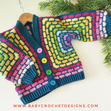 Stained Glass Hexagon Cardigan