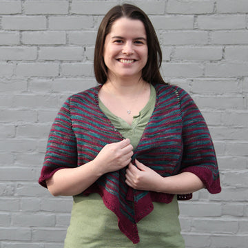 Valley Yarns Damson Shawl Knitting Pattern