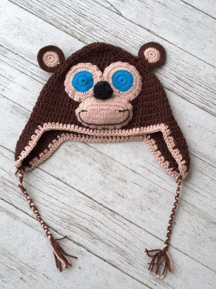 Crochet Monkey Hat Pattern